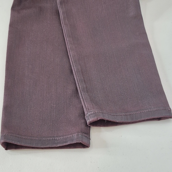 Joe's Jeans The Icon Coated Mid-Rise Skinny Ankle Jeans in Mulberry - Size 30 - Picture 9 of 16